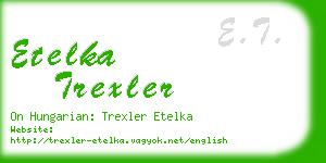 etelka trexler business card